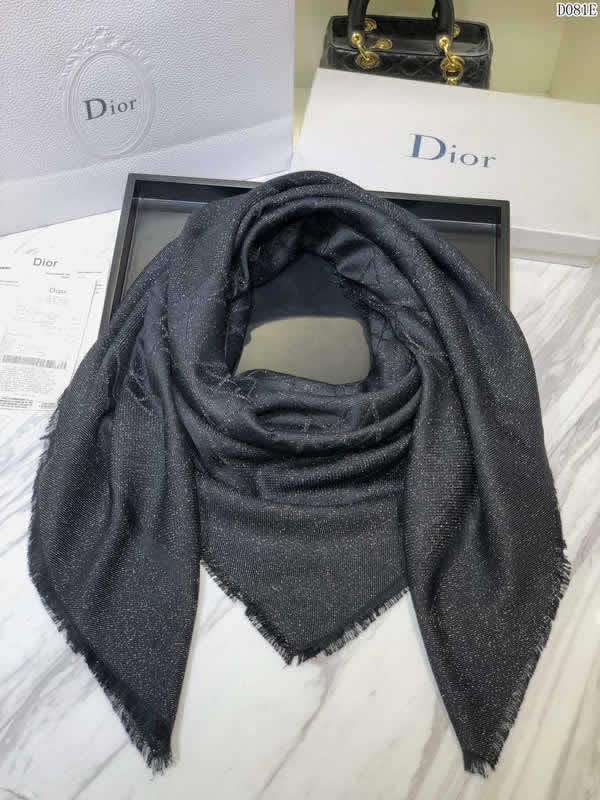 Top Quality Brand Fake Dior Scarf Women Winter Cashmere Thick Autumn Warm Shawls 35